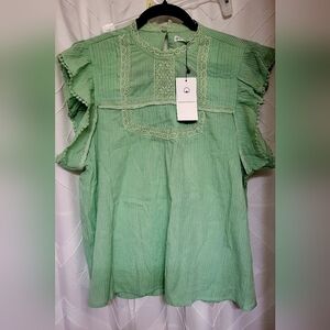 Sfera large blouse 100% Cotton Size L NWT